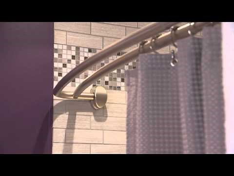 Zenna Home® NeverRust® Double Curved Shower Rods