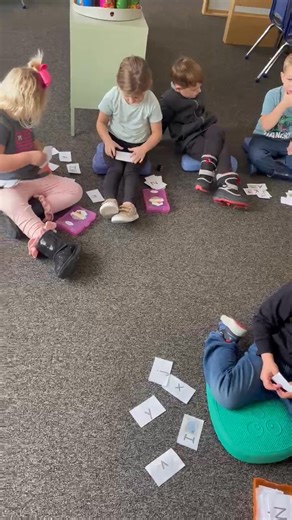 Pre-K kiddos working on their letters and sounds 🔤 #littleprairiepreschool | Little Prairie Learning Center