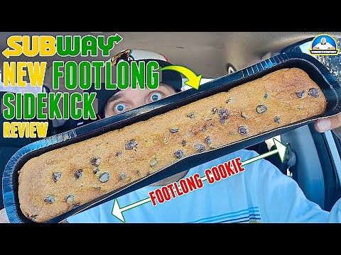 Subway® Footlong Cookie Review! 📏🍪 | Footlong Sidekick | theendorsement