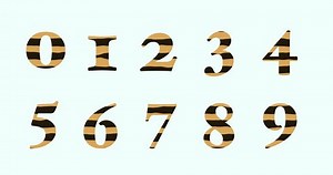 Animated numbers with pattern part-2