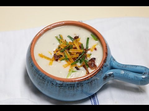 Creamy Potato Soup made from Leftover Mashed Potatoes