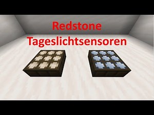Wie funktioniert der REDSTONE TAGESLICHTSENSOR in Minecraft einfach erklärt!