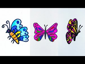 How to draw a beautiful Butterfly step by step | butterfly drawing | Easy butterfly 🦋 drawing