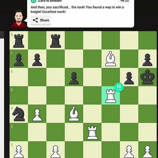 Gotham chess edit ( Brilliant Rook Sacrifice )