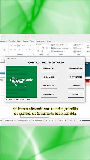 Control de inventarios en Excel automatizado #controldeinventario