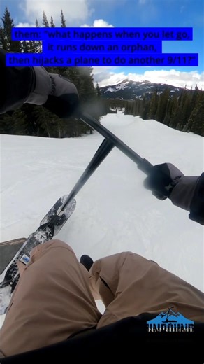 the eretic snowscoot is the ONLY self arresting bindingless snow sports equipment! #snowscoot