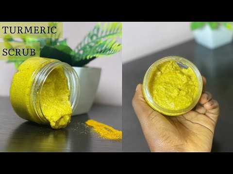 HOW TO MAKE TURMERIC SUGAR SCRUB | DIY turmeric scrub for glowing skin