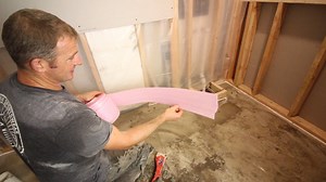 This video shares how to prep bathroom floors for self leveler. Prep work is critical and prevents self leveler from flaking off concrete or wood subfloors. Plus, we show how to keep self leveler contained in the bathroom versus oozing into adjacent rooms - which is problematic. | Home Repair Tutor