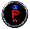 JEGS 41499: Gear Indicator Gauge LED Digital [Red Letters/Numbers, Black Bezel, Black Face] - JEGS