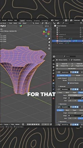 How to Twist a Mesh in Blender – Easy & Fast! #blender #3dmodeling #3danimation #3dartist