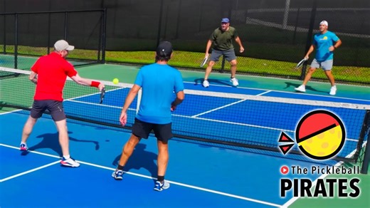 High-level senior pickleball action in Orlando, FL