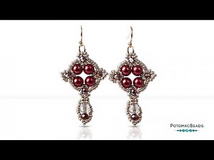 Sword and Stone Earrings - DIY Jewelry Making Tutorial by PotomacBeads