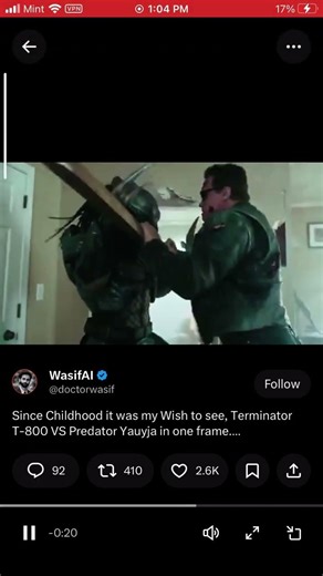 Predator VS Terminator! HOLLYWOODISCOOKED!don’t need2wait on u only 2getGarbage like pattisonBatman