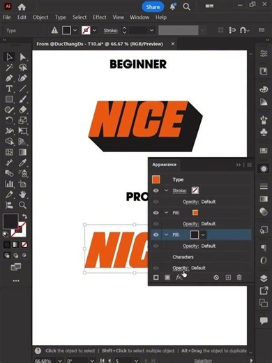 Adobe Illustrator PRO Tips Making A Fully Editable Drop Shadow Text Effect ✌🏻