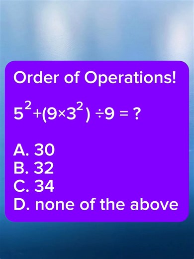 Order of Operations! #mathwithprincess #mathviral #mathskills #mathchallenge #trendingpost #trendingvideo | Math with Princess