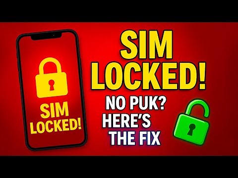 How to unlock SIM card without PUK code - quick and safe method