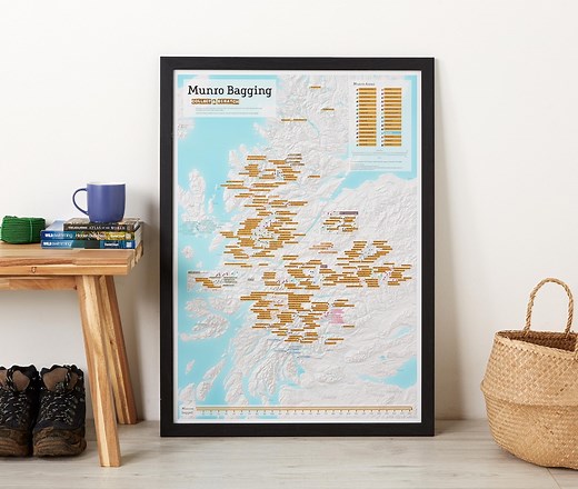 Scratch off Munro Bagging Print - Gift, Gift for Him, Gift for Her, Home Decor, Free Shipping, Scratch,wall Map, Munro Bagging, Walking Map - Etsy UK