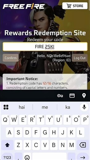 Free fire today 2 may redemption code 2026🔥#ffshort