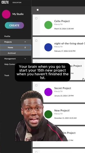 Your brain when you go to start your 15th new project #screenwriting