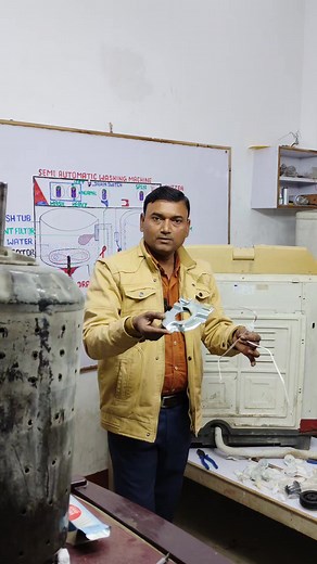 Learn how to connect the brake wire of a semi-automatic washing machine. | Tulsiram Verma