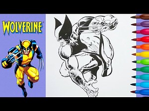 The WOLVERINE Coloring Pages | Colored with markers | JNATHYN - Dioma| #ColorGoArt