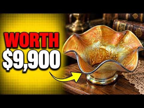 10 Old Pieces of Carnival Glass Worth Big Money! (Check Your Collection!)