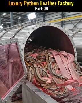 Luxury Python Leather Factory, Part 06 #shorts