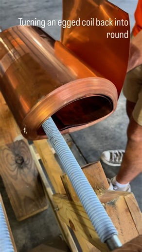 The Copper Guys on Instagram: "Restoring a damaged 16 oz soft copper coil back to round for a client. Sometimes things happen, it’s not our position to ask why it happened. It’s only our position to pursue solutions, and that’s what we’ve done here. This material is extremely expensive, and while also desirably keeping waste down, we want to keep the cost down with it!"
