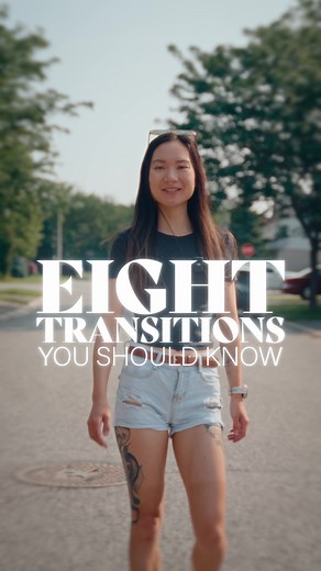 8 easy transitions you can add to any video! Which one is your fave? #tutorial #videography #photography #cinematic #cinematography #filmmaking #filmmakingtips #tips