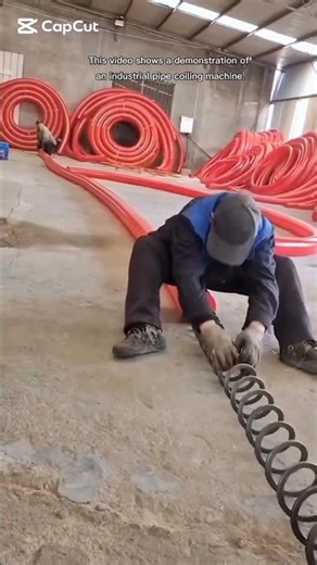 industrial pipe coiling machine.
