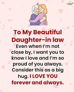To My Beautiful Daughter-in-law | The meaning of life