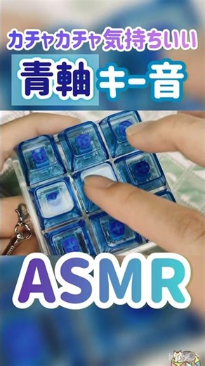 【ASMR】やみつきになる！？小型の青軸キーボード。 #asmr #キーボード音 #青軸