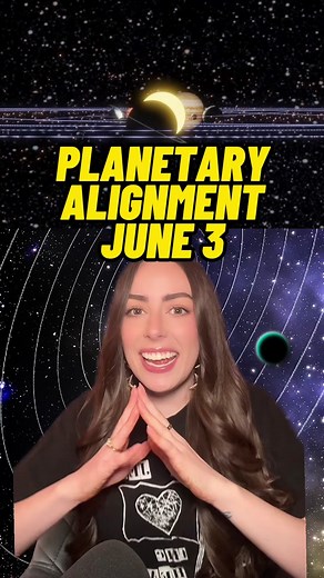 Who will you watch with? June 3, 2024: six planets are going to line up in the morning sky, making the disc of our solar system visible! #nasa #space #astronomy #science