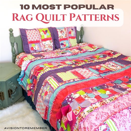 Rag Quilt Pattern Book: 10 Beginner-friendly DIY Quilt Patterns (PDF Download) - Etsy
