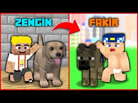 FAKİR KÖPEK VS ZENGİN KÖPEK! 😱 - Minecraft ZENGİN FAKİR HAYATI