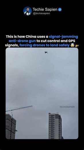 China’s Anti-Drone Gun Silently Takes Down Illegal Drones 🤯🚁