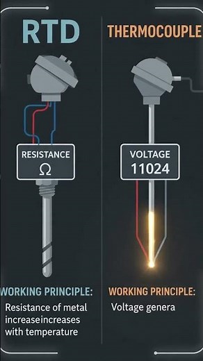 RTD vs Thermocouple | What's the Difference?RTD #rtd #thermocouple