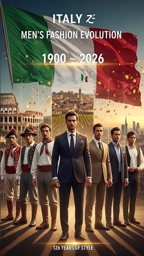 Italy Men's 🇮🇹 Fashion Evolution 126 Years of Italian Style Transformation