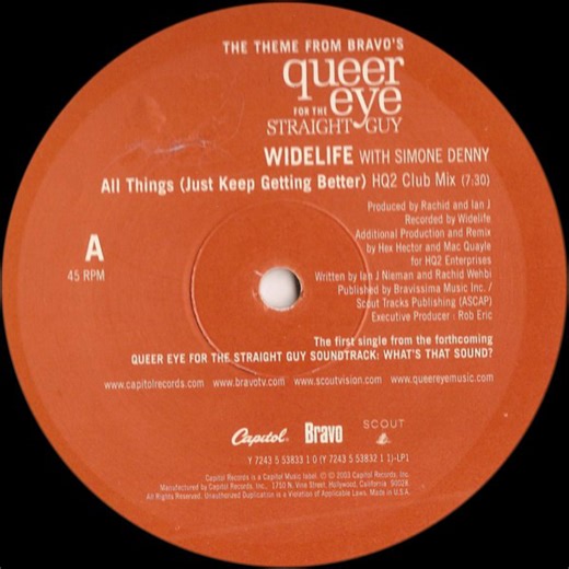 Widelife With Simone Denny - All Things (Just Keep Getting Better) (The Theme From Bravo's Queer Eye For The Straight Guy)