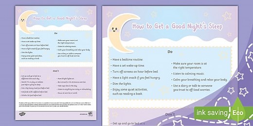 How to Get a Good Night's Sleep