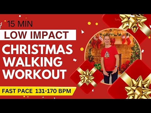 15-Min Christmas Walk Workout | Low Impact, Fast, All Standing!