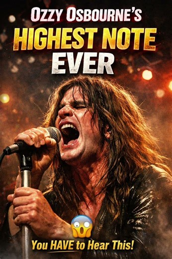 Ozzy Osbourne’s Highest Note Ever 😱🏷️ #OzzyOsbourne #BlackSabbath #RockShorts #ViralShorts