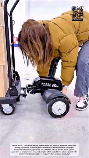 Smart Electric Dolly for Effortless Load Moving #craftedeveryday #tools #innovation