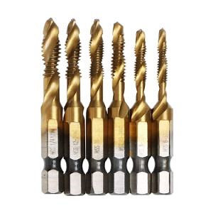 [Hot Item] Titanium Combination Drill Tap Bit Set Screw Tapping
