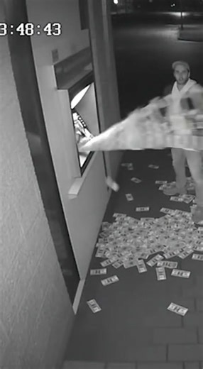 ATM Explodes With Cash at Night