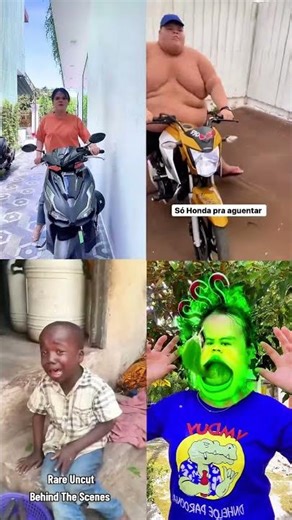 Extreme Motorbike Fails & Spooky Green Monster Pranks! 🏍️👾