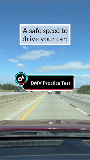 DMV Practice Test: Safe Speed to Drive Your Car