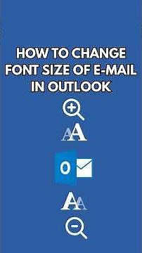 How to change font size of Email message in Microsoft outlook