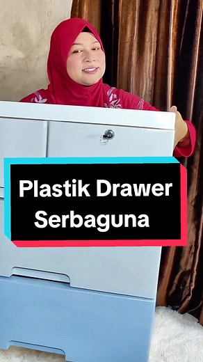Multipurpose Plastic Drawer Storage Cabinet with Lock | Kakmami