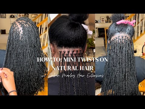 HOW TO: Mini Twists with Extensions | Low Maintenance Protective Styles | Step-By-Step Tutorial
